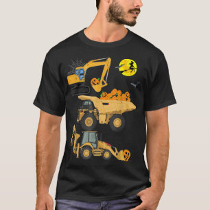 Halloween Jungs Kids Kleinkind Pumpkin Constructio T-Shirt