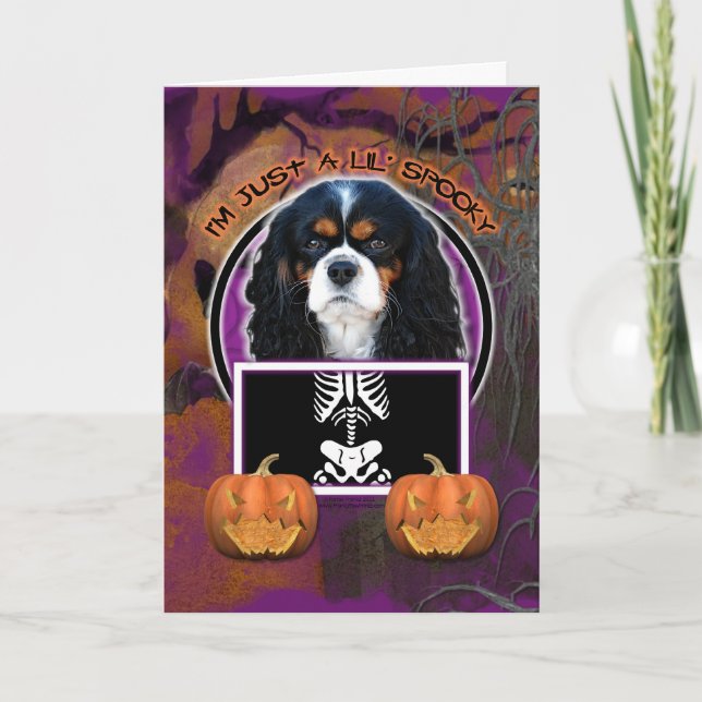 Halloween - Just a Lil Spooky - Reiter - TriColor Karte (Vorderseite)