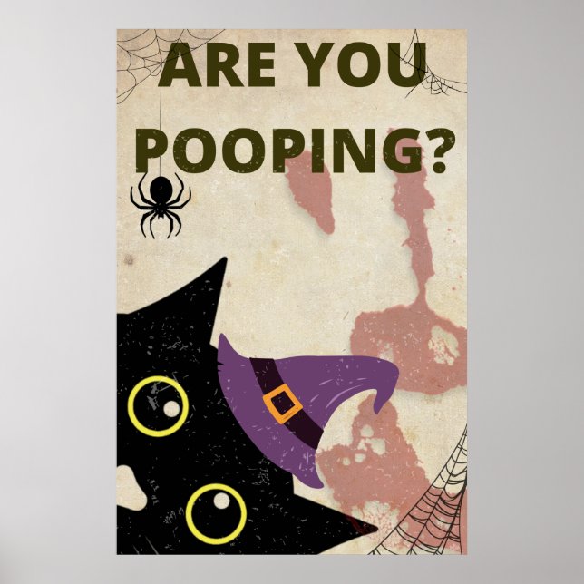 Halloween kacke du Vintages Bad Poster (Vorne)