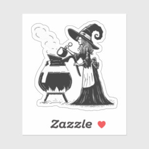 Halloween-Kaffee Aufkleber
