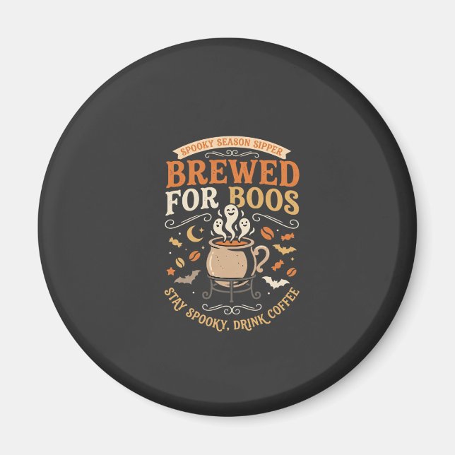 Halloween-Kaffee-Geister-Feier Magnet (Vorne)