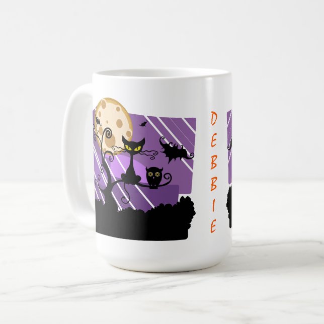 Halloween Kaffeetasse (Vorderseite Links)