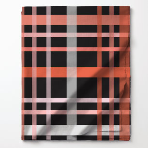 Halloween Kariert Black and Orange Pattern Stoff