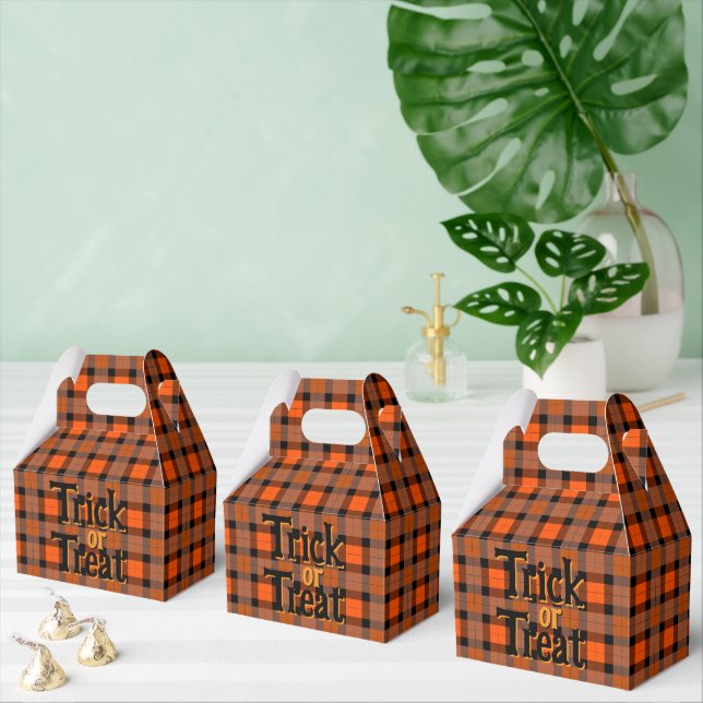Halloween Kariert Trick oder Trete Geschenkschachtel (Zahlreiche)