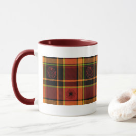 Halloween Karierte Kollektion, Kaffee oder Teetass Tasse