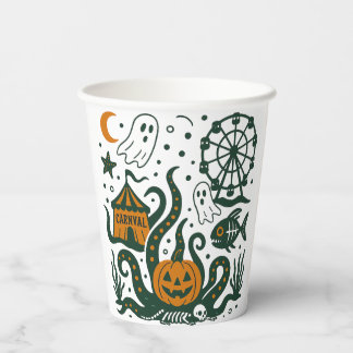 Halloween-Karneval unter dem Ozean Pappbecher