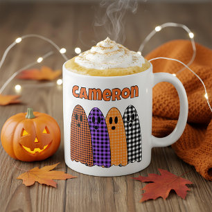 Halloween-Karogingham-Geister Kaffeetasse