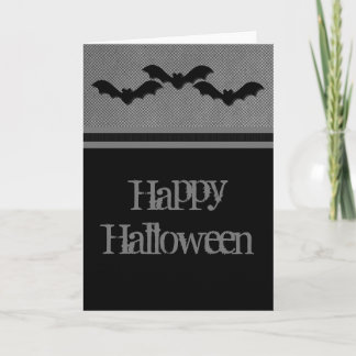 Halloween-Karte der grauen Fledermäuse Karte