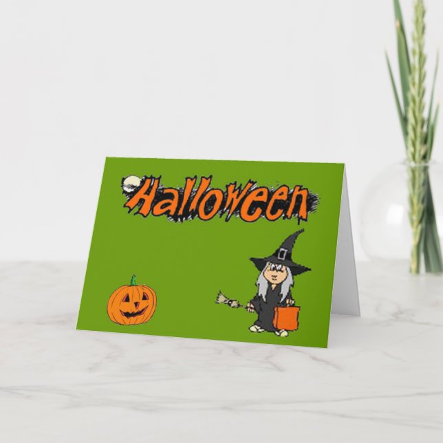 Halloween-Karte Karte (Vorderseite)