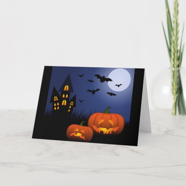 Halloween-Karte Karte (Vorderseite)