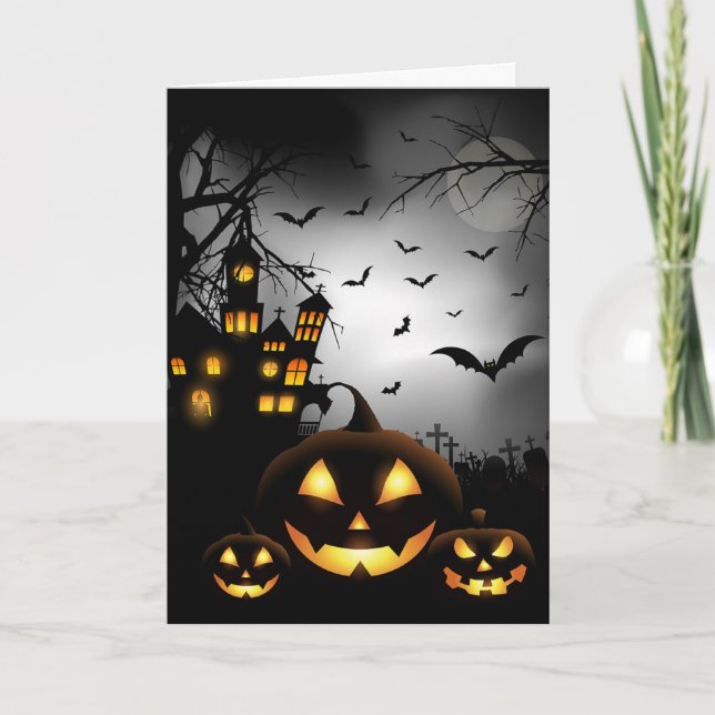 Halloween-Karte Karte (Vorderseite)