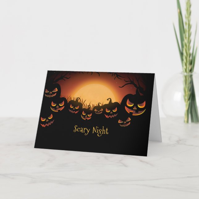 Halloween-Karte Karte (Vorderseite)