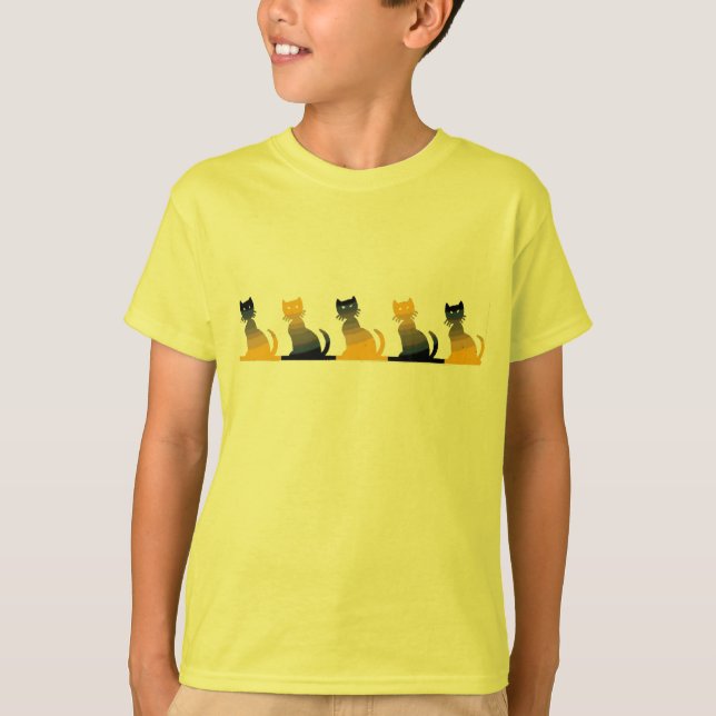 Halloween-Kätzchen - T-Shirt (Vorderseite)