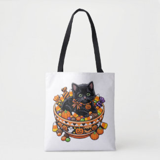 Halloween-Kätzchen-Tragetasche Tasche