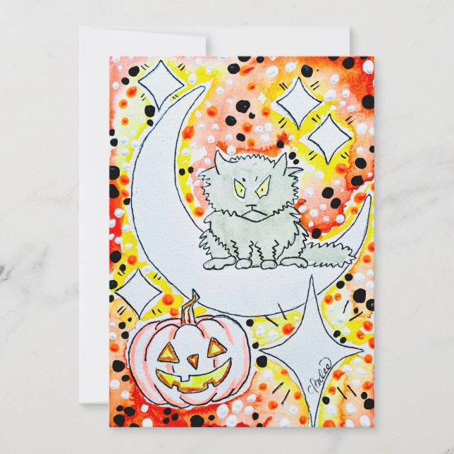 Halloween-Katze (Vorderseite)