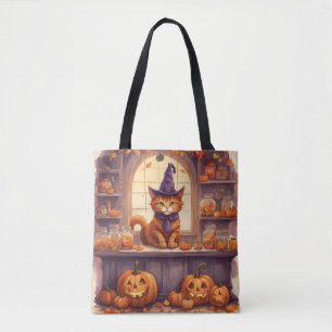Halloween-Katze #3 Tragetasche Tasche