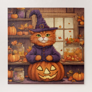 Halloween-Katze #6 Puzzle