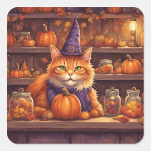 Halloween-Katze #9 Aufkleber