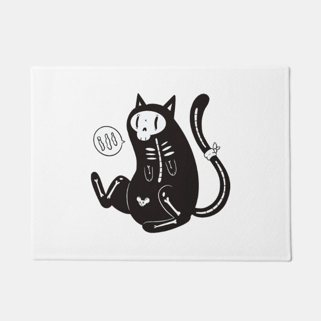 Halloween-Katze Fußmatte (Vorderseite)