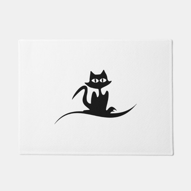 Halloween-Katze Fußmatte (Vorderseite)