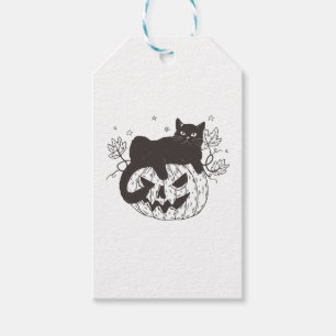 Halloween-Katze  Geschenkanhänger