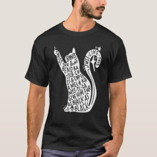 Halloween-Katze Hexen-Vibes Mystische Katze Grusel T-Shirt
