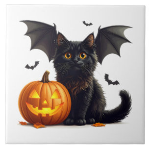 Halloween-Katze Küchenfliese Fliese
