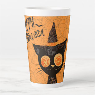 Halloween/Katze/Kürbis/Herbst  Milchtasse