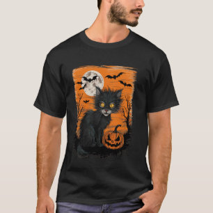 Halloween-Katze Lustige Katze Halloween-Shirt für T-Shirt