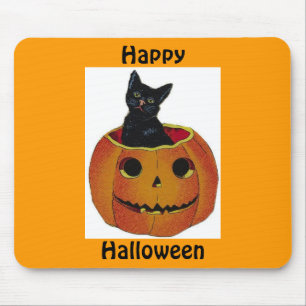 Halloween-Katze-Mauspad Mousepad