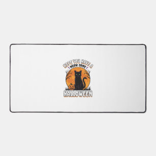 Halloween-Katze Meow-Some Vintage-Stichdesign_1 Schreibtischunterlage