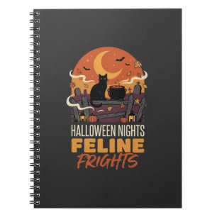Halloween-Katze Mondlicht-Magie Notizblock