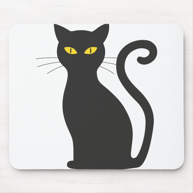 Halloween-Katze Mousepad (Vorne)
