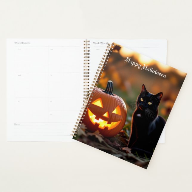 Halloween. Katze Planer (Anzeige)
