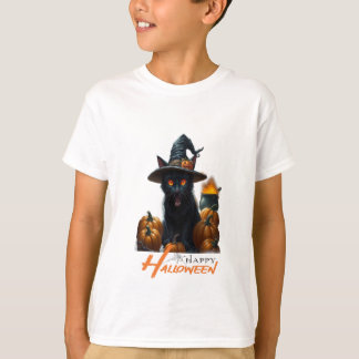 Halloween-Katze T-Shirt