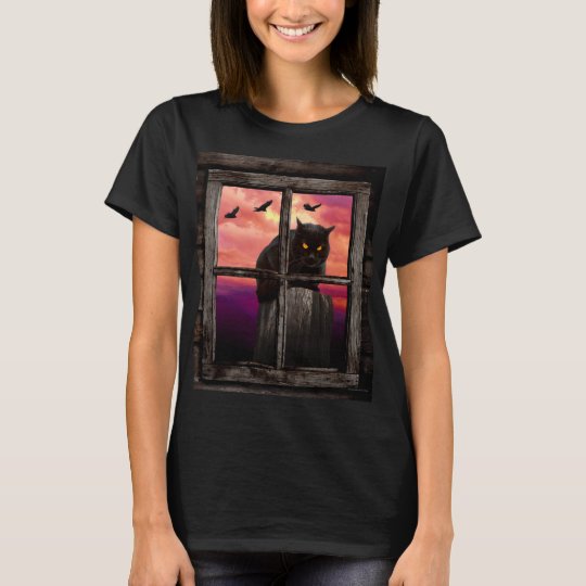 Halloween-Katze T-Shirt