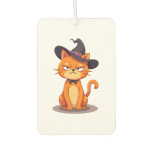 Halloween-Katze T-Shirt Kätzchen Jack O Lantern Ka Autolufterfrischer