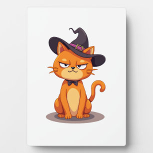 Halloween-Katze T-Shirt Kätzchen Jack O Lantern Ka Fotoplatte