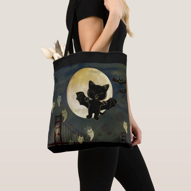 Halloween-Katze Tasche (Von Nahem)