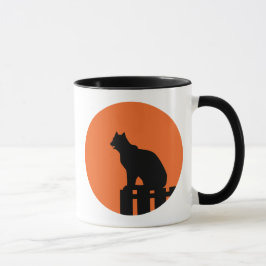 Halloween-Katze Tasse
