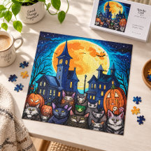 Halloween-Katzen