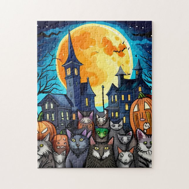 Halloween-Katzen (Vertikal)