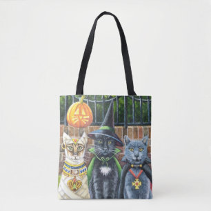 Halloween Katzen in Kostümkunst Tasche