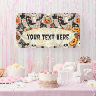 Halloween-Katzen Lustige Party Banner