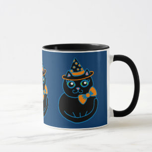 Halloween-Katzen-Tasse Tasse