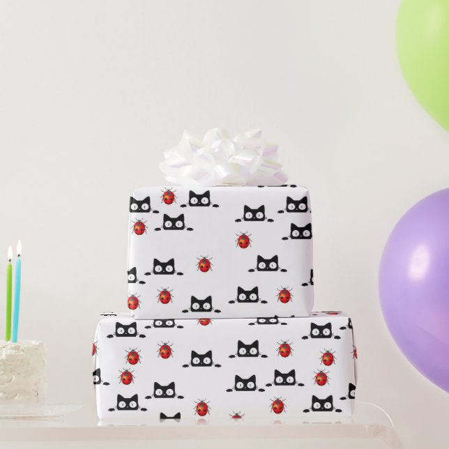 Halloween Katzen Wrapping Paper Geschenkpapier (Partygeschenke)