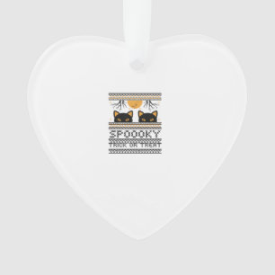 Halloween-Katzenaugen Gruselig Trick or Treat Tren Ornament
