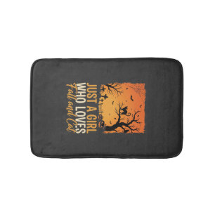 Halloween Katzenliebhaber Herbstsonnenuntergang Gr Badematte