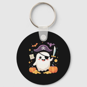 Halloween Kawaii Ghost verkleidet als Pirate für S Schlüsselanhänger