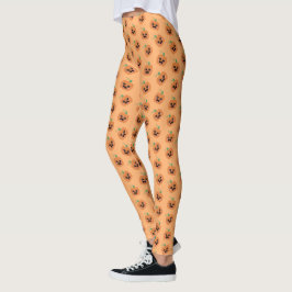 Halloween Kawaii Kürbismuster Leggings